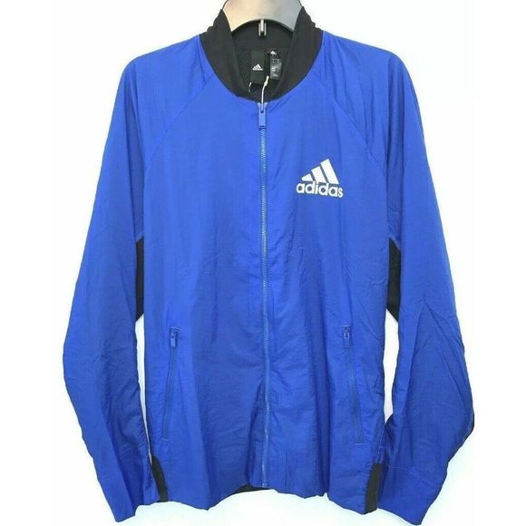 adidas FL3590 Men's Size Small Blue Light Multi Sport Full Zip Jacket $90 - Picture 2 of 8